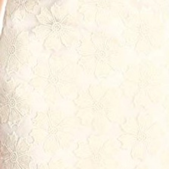 Donna Morgan Ivory Embroidered Floral Lace Shift Dress Size 10 Sleeveless NWT - Picture 5 of 7